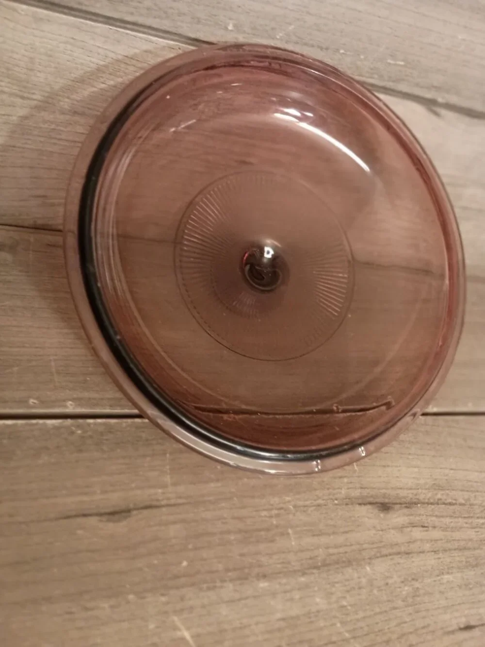 Vintage Pyrex V-2.5-C Cranberry 8.5